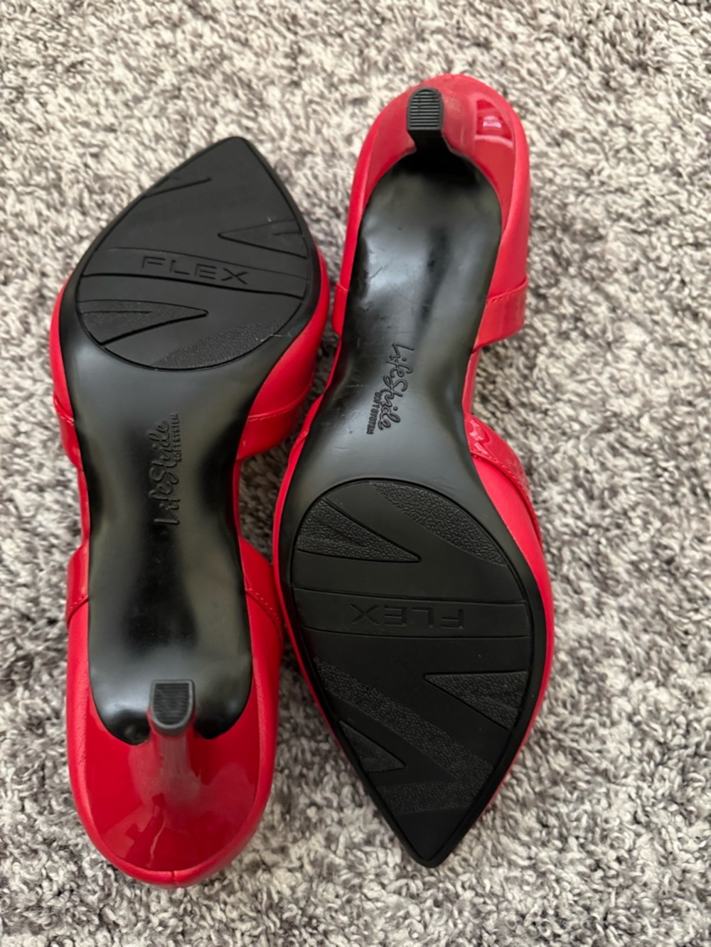 Life Stride Red Pointed D'Orsay Heels - Picture 3 of 5